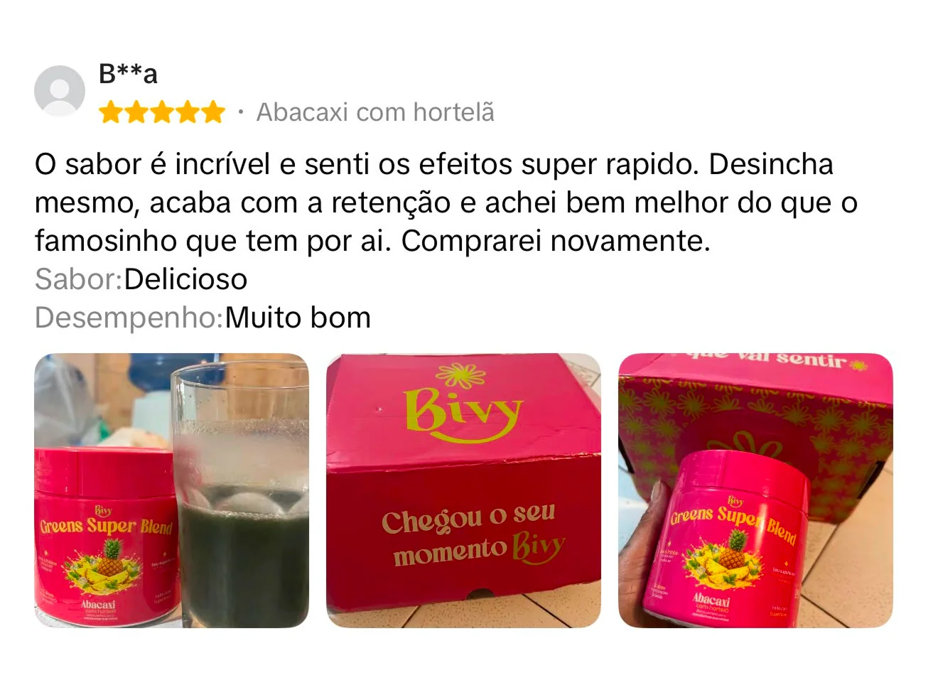 Depoimento 14 de cliente da Bivy