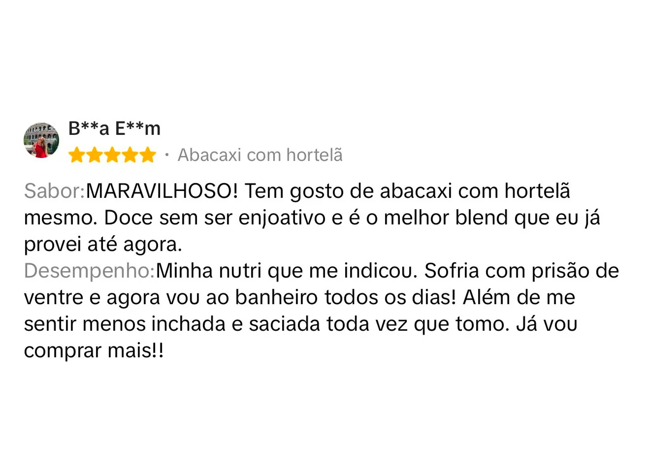 Depoimento 19 de cliente da Bivy
